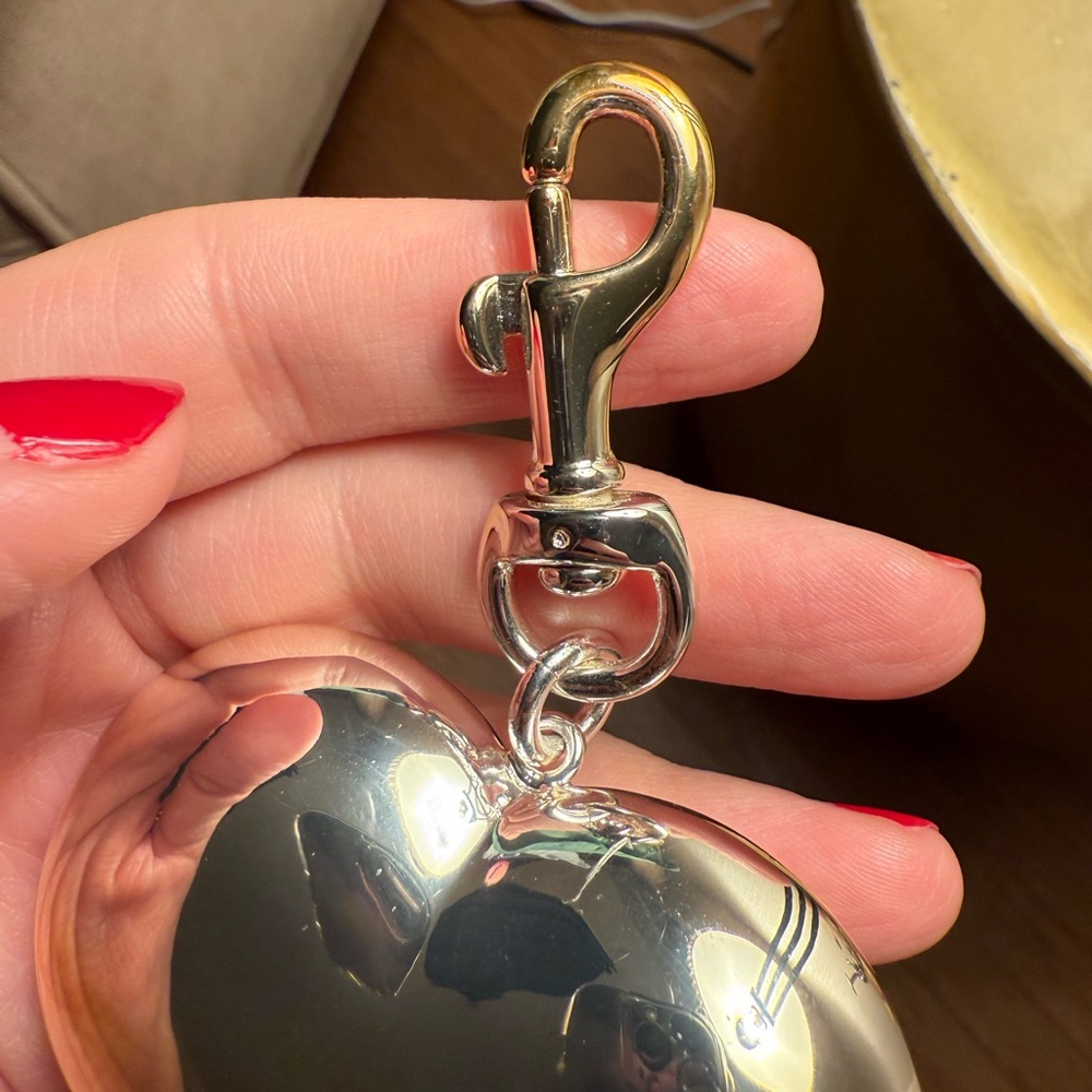 Clare V Grande Mylar Heart Fob